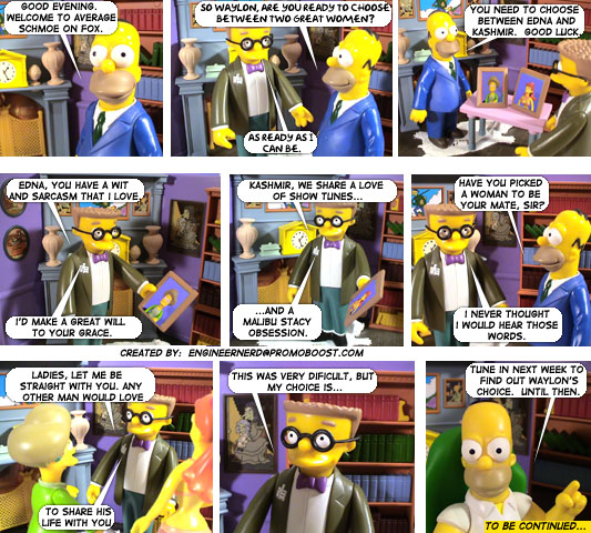 WOS, The Simpsons, World of Springfield, Toy Comics, Action Figures, Homer, Smithers, Average Schmoe.