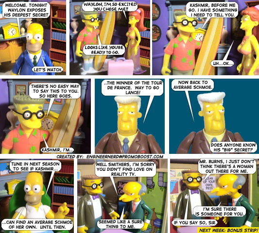 WOS, The Simpsons, World of Springfield, Toy Comics, Action Figures, Homer, Smithers, Average Schmoe.