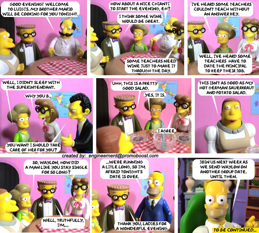 WOS, The Simpsons, World of Springfield, Toy Comics, Action Figures, Homer, Smithers, Average Schmoe.