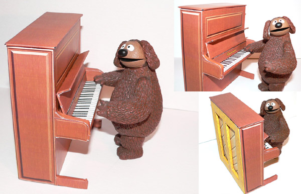 rowlf, rowlf's piano, how to make rowlf's upright piano, muppets rowlf, piano decals and plans, engineernerd's tv and film toys exclusive