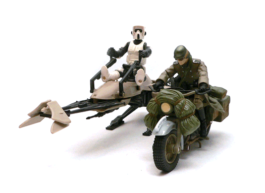 German Soldier, Motorcycle, Indiana Jones, Last Crusade, Hasbro, Action Figure Review