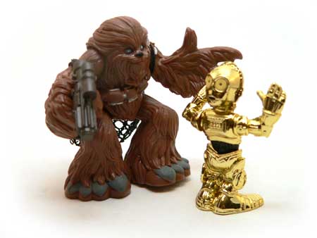 Star Wars, Star Wars Action Figures, Galactic Heroes, Action Figure Review, Chewbacca, Chewie, C-3PO