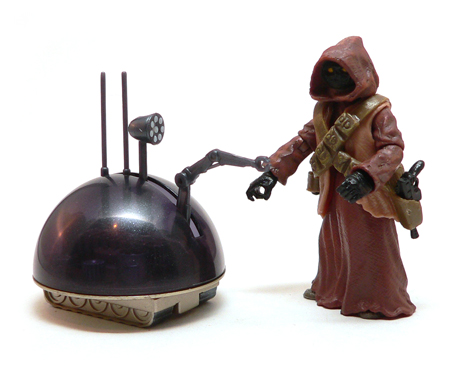 Star Wars, Star Wars Action Figures, jawa, LIN droid, Action Figure Review