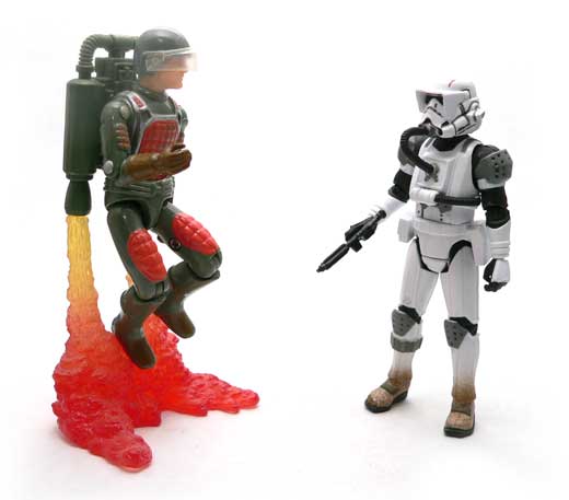 Imperial Jumptrooper, Force Unleashed, Expanded Universe, Star Wars, Star Wars Action Figures,  Action Figure Review