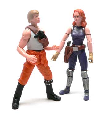 Star Wars, Star Wars Action Figures, Luke Skywalker, Jedi Knight, Mara Jade,Comic two Pack, Action Figure Review, Hasbro