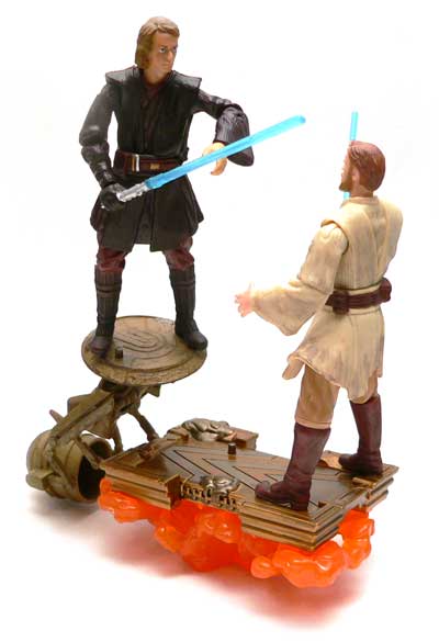 Mustafar, Panning Droid, Anakin Skywalker, Obi-Wan Kenobi, Duel, Revenge of the Sith, Star Wars, Star Wars Action Figures,  Action Figure Review